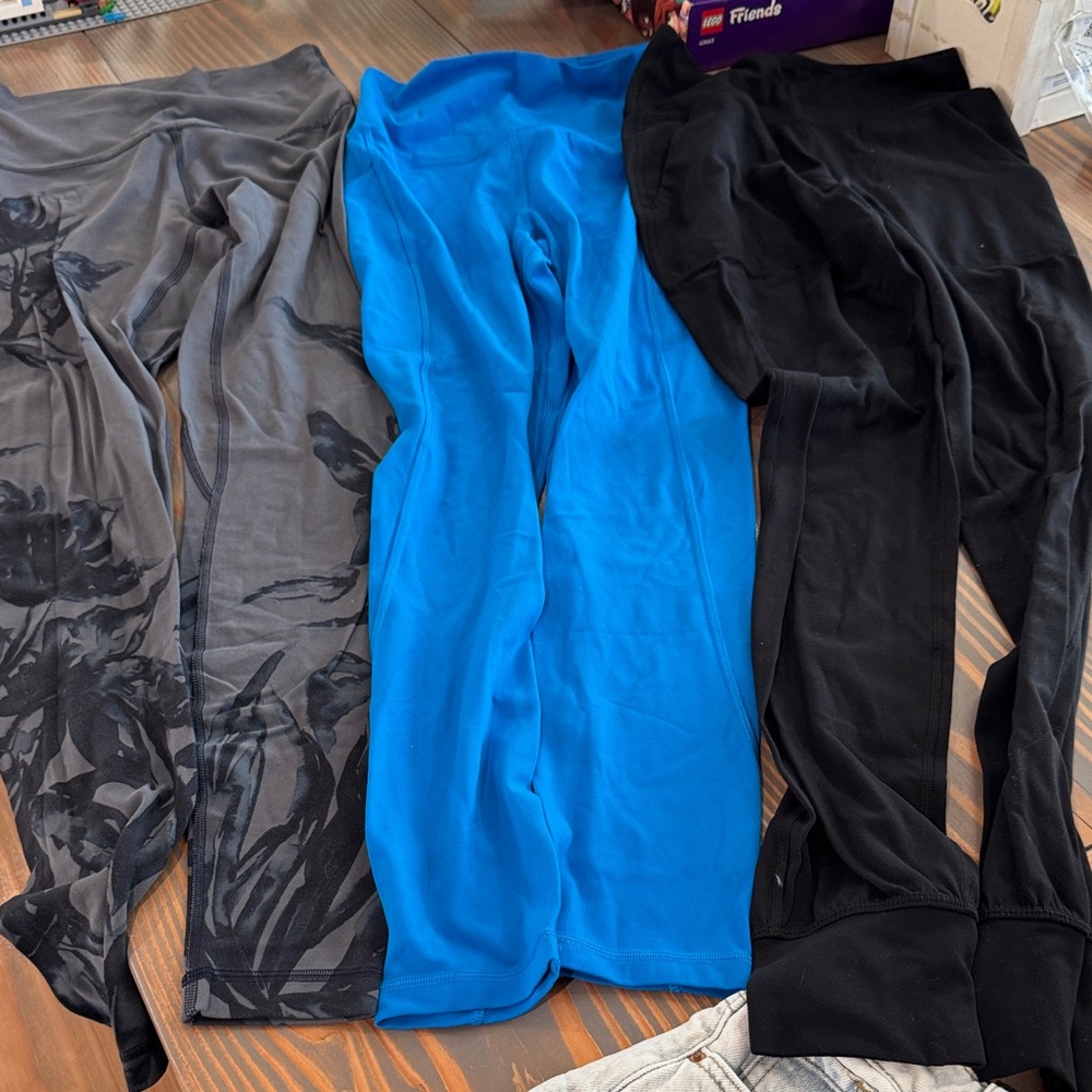 Lululemon legging bundle - Black, Blue, and Gray